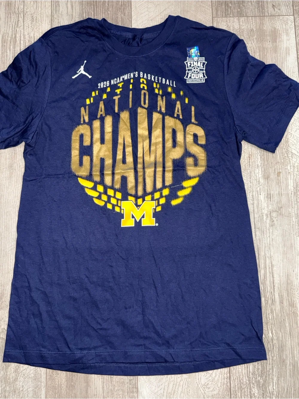 Jordan Michigan Wolverines 2026 National Champions Tee M NWOT